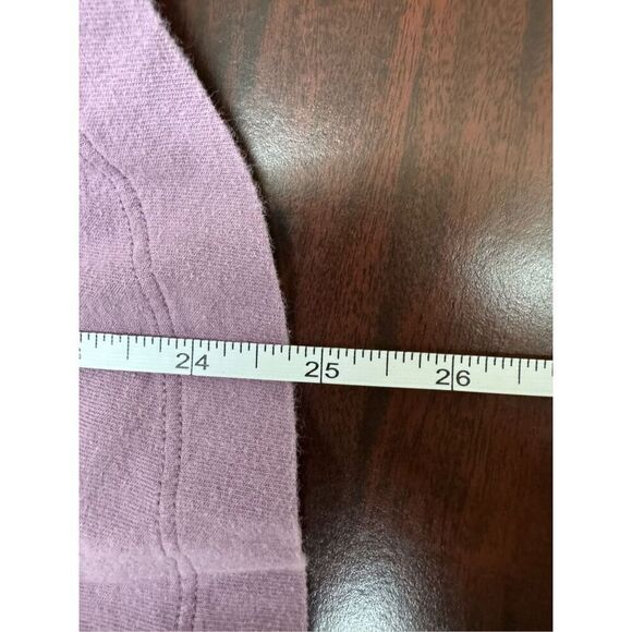 PINK Victoria’s Secret Purple Long Sleeve Tee with Plaid Logo Size X-Small - Picture 5 of 5